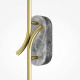 Applique a muro a LED con struttura in metallo dal design moderno