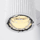 Applique da esterno grande con struttura in metallo doppio diffusore