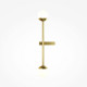 Applique da parete a LED con struttura in alluminio e doppio diffusore in vetro