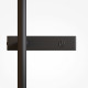 Applique da parete a LED con struttura in alluminio e doppio diffusore in vetro