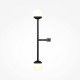 Applique da parete a LED con struttura in alluminio e doppio diffusore in vetro