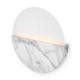Applique da parete a LED con struttura in alluminio effetto marmo