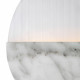 Applique da parete a LED con struttura in alluminio effetto marmo