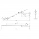 Applique da parete a LED con struttura in metallo orientabile dal design moderno