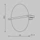 Applique da parete a LED dal design moderno con struttura in alluminio