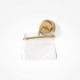 Applique da parete a LED in metallo con diffusore in vetro dal design moderno