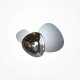 Applique da parete a led piccola con diffusore in vetro dal design moderno