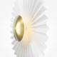 Applique da parete a LED struttura in metallo e paralume in vetro