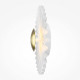 Applique da parete a LED struttura in metallo e paralume in vetro