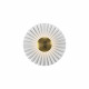 Applique da parete a LED struttura in metallo e paralume in vetro