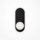 Applique da parete con base in metallo e diffusore a boccia in vetro