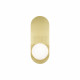 Applique da parete con base in metallo e diffusore a boccia in vetro