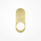 Applique da parete con base in metallo e diffusore a boccia in vetro