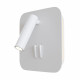Applique da parete con diffusore a led struttura in alluminio dal design moderno