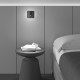 Applique da parete con diffusore a led struttura in alluminio dal design moderno