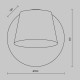 Applique da parete con diffusore a led struttura in alluminio moderna