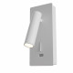 Applique da parete con diffusore a led struttura in metallo dal design moderno