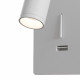 Applique da parete con diffusore a led struttura in metallo dal design moderno