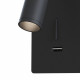 Applique da parete con diffusore a led struttura in metallo dal design moderno