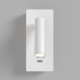 Applique da parete con diffusore a led struttura in metallo dal design moderno