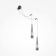 Applique da parete con doppio diffusore a led dal design moderno ed elegante