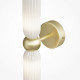 Applique da parete grande doppio diffusore in vetro dal design elegante