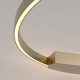 Applique da parete grande in alluminio con diffusore a led dal design moderno