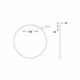 Applique da parete grande in alluminio con diffusore a led dal design moderno