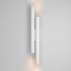 Applique da parete in alluminio con doppio diffuosre a led dal design moderno