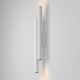 Applique da parete in alluminio con doppio diffuosre a led dal design moderno