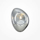 Applique da parete in metallo con diffusore in vetro dal design elegante