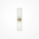 Applique da parete in metallo e doppio diffusore in vetro dal design elegante