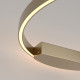 Applique da parete media in alluminio con diffusore a led dal design moderno