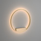 Applique da parete media in alluminio con diffusore a led dal design moderno