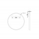 Applique da parete media in alluminio con diffusore a led dal design moderno