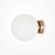Applique da parete moderna con diffusore a boccia in vetro grande