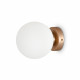 Applique da parete moderna con diffusore a boccia in vetro piccola