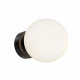 Applique da parete moderna con diffusore a boccia in vetro piccola