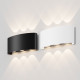 Applique da parete per esterno moderna a LED con struttura grande in metallo