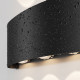 Applique da parete per esterno moderna a LED con struttura grande in metallo
