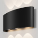Applique da parete per esterno moderna a LED con struttura grande in metallo