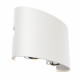 Applique da parete per esterno moderna a LED con struttura piccola in metallo