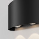 Applique da parete per esterno moderna a LED con struttura piccola in metallo