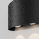 Applique da parete per esterno moderna a LED con struttura piccola in metallo