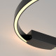 Applique da parete piccola in alluminio con diffusore a led dal design moderno