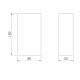 Applique per esterni con struttura metallica diffusore con lampada a LED