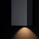 Applique per esterni con struttura metallica diffusore con lampada a LED