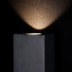 Applique per esterni con struttura metallica diffusore con lampada a LED