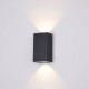 Applique per esterni con struttura metallica diffusore con lampada a LED