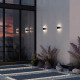 Applique per esterno a LED moderna struttura in alluminio diffusore in acrilico